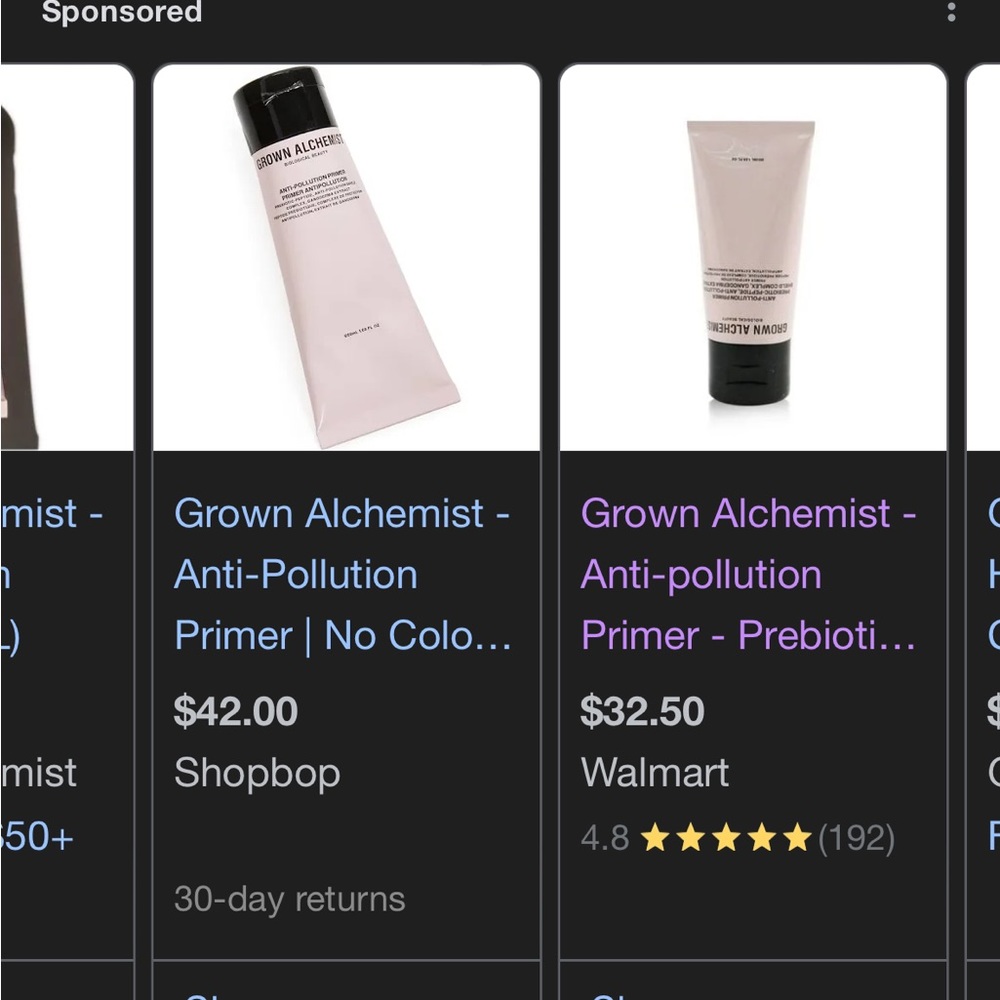 Grown alchemist anti pollution primer new in box